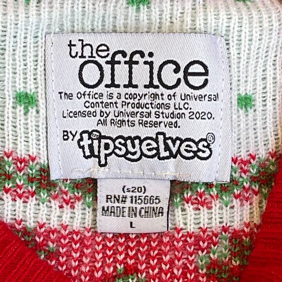The Office DREAMING OF A DWIGHT CHRISTMAS Ugly Christmas Sweater Size Large - Picture 3 of 4